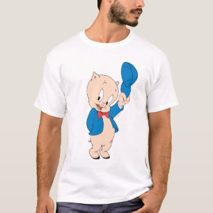 Camiseta Porky Pig   Chapéu Acenando