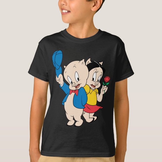 Camiseta Porky Pig e Petunia (Frente)
