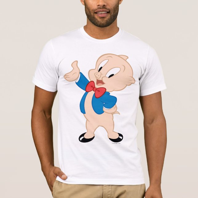 Camiseta Porky Pig | Pose Clássica (Frente)
