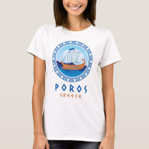 Camiseta Poros, Grécia de Design naval grego