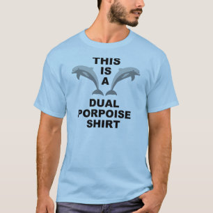 Camiseta Porpoise Dupla Camisetas Engraçadas T-Shi