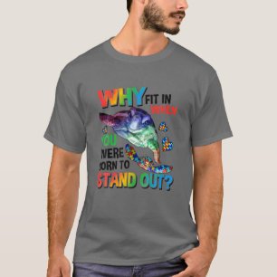 Camiseta Porquê Ajustado, Nascer Para Sair, Tartaruga, Aut