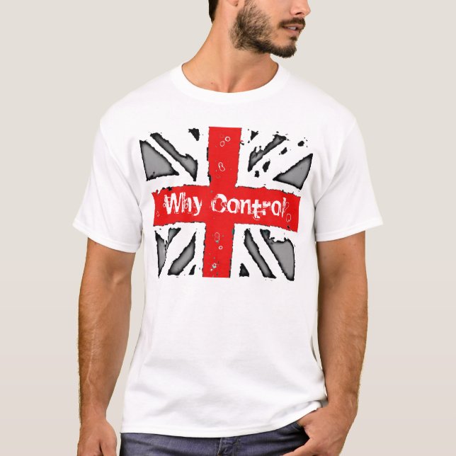 Camiseta Porque branco da ideologia do controle (Frente)