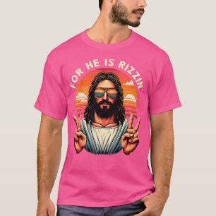Camiseta Porque Ele É Rizzen Jesus É Cristão Rizzen Jesus J