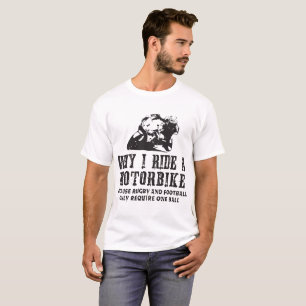 Camiseta Porque eu monto um velomotor - Sup engraçado da