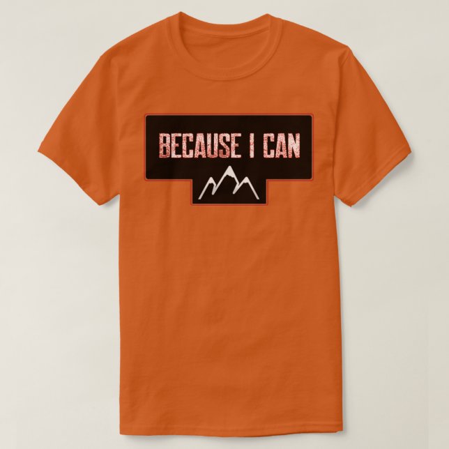 Camiseta Porque eu posso (Frente do Design)