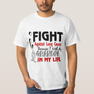 Camiseta Porque eu preciso meu câncer pulmonar do vovô