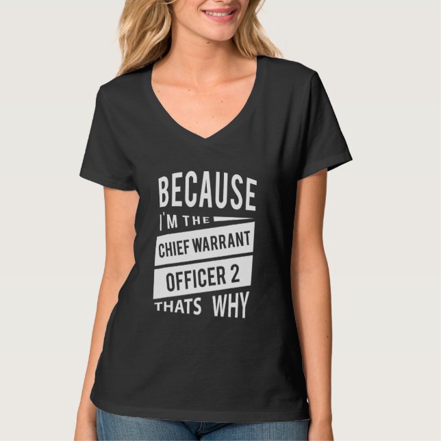 Camiseta Porque Eu Sou O Chefe Responsável 2 Cw2 Isso (Frente)