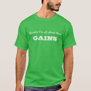 Camiseta Porque eu sou toda sobre eles ganhos
