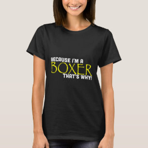 Camiseta Porque Eu Sou Um Pugilista Por Isso Presente Diver
