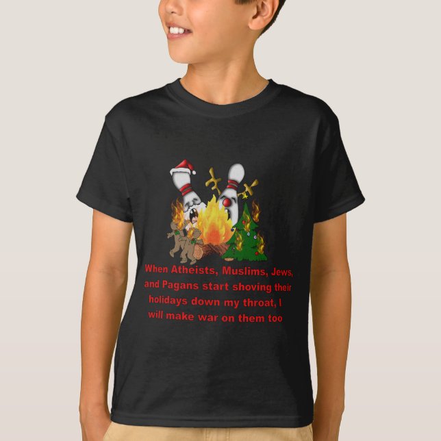 Camiseta Porque há uma guerra no Natal (Frente)