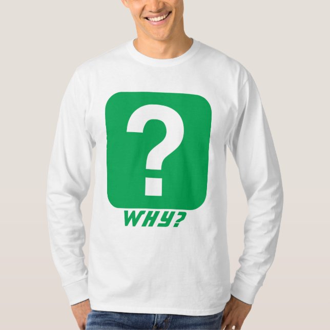 Camiseta Porquê Marca de Pergunta Monograma (Frente)