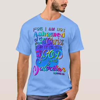 Camiseta Porque não estou envergonhado com a Design das Esc