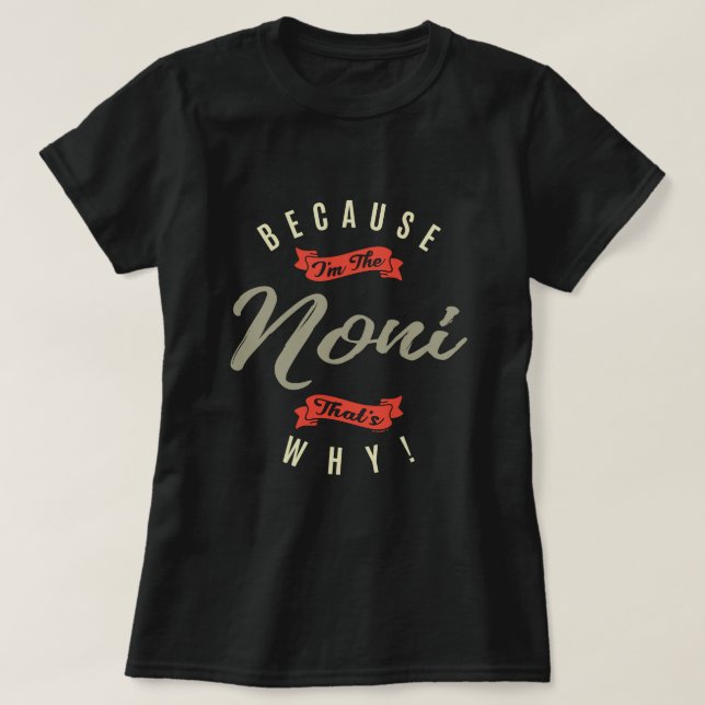 Camiseta Porque Noni (Frente do Design)