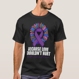 Camiseta Porque o amor não deve ferir a violência doméstica