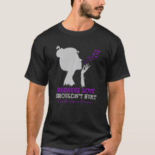Camiseta Porque o amor não deve ferir a violência doméstica