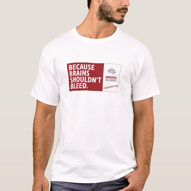 Camiseta Porque os cérebros não devem sangrar (Frente)