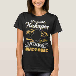 Camiseta Porque os Kakapos são fantásticos Kakapo