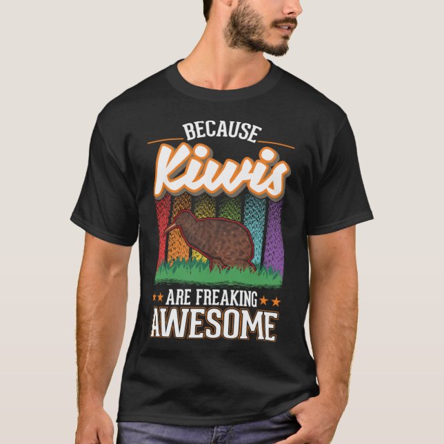 Camiseta Porque os Kiwis são espetaculares Kiwi Bird Pullo (Frente)