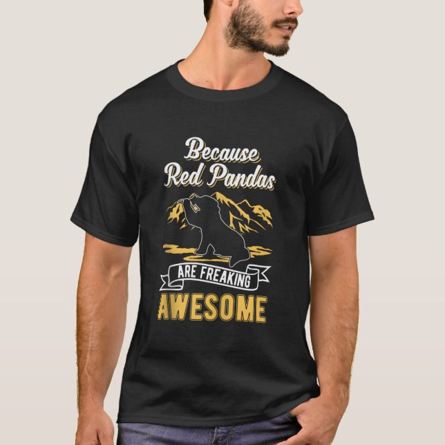 Camiseta Porque Pandas Vermelhos São Incrivelmente Incrívei (Frente)