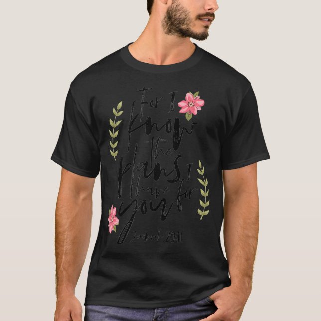 Camiseta Porque sei os planos que tenho para você, Jeremia  (Frente)