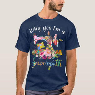 Camiseta Porque Sim Sou Uma Máquina De Costura De Sewciopa