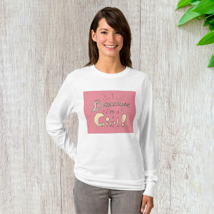 Camiseta Porque sou uma citação feminista