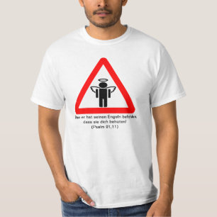 Camiseta Porque tem seus anjos ordenado… (salmo 91,11)