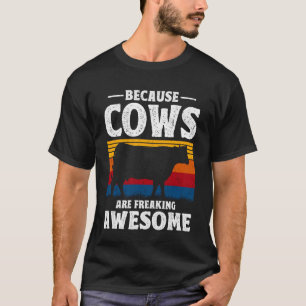 Camiseta Porque Vacas são Incrivelmente Incríveis Amante de
