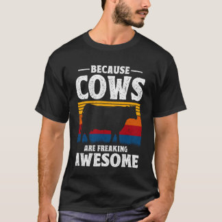 Camiseta Porque Vacas são Incrivelmente Incríveis Amante de