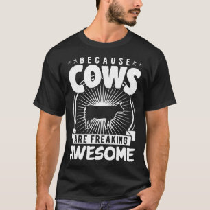 Camiseta Porque Vacas São Uma Vida Fazenda Incrível E Eng