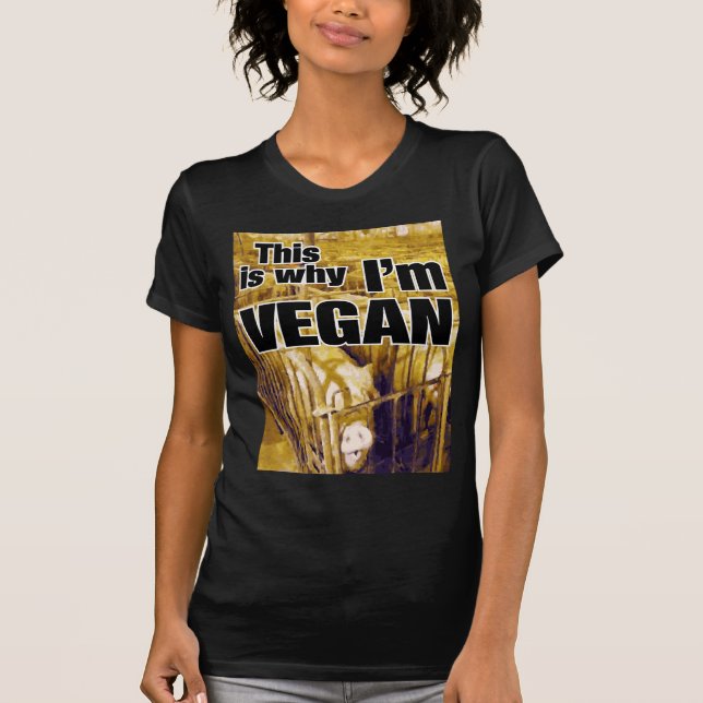 Camiseta Porque Vegan (mulheres) (Frente)