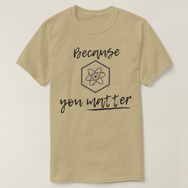 Camiseta Porque Você ImportaScience Mug Quantum Physics Gif (Frente do Design)