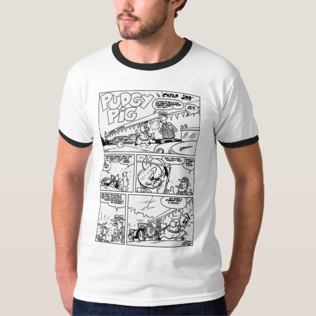Camiseta porquinha clássica de 1940 (Frente)
