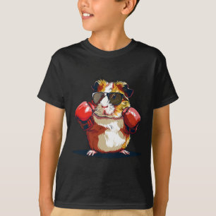 Camiseta Porquinho-da-índia Boxeando Com Luvas de Boxe Kick