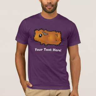 Camiseta Porquinho-da-índia de desenho animado (desgrenhado