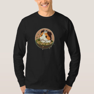 Camiseta Porquinho-da-índia Fofo Devora Salada de Tofu