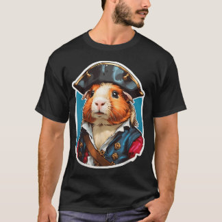 Camiseta Porquinho-da-índia Pirata - Adorável Pet Em Pirata