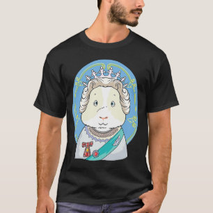Camiseta porquinho-da-índia vestido de rainha