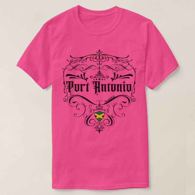 Camiseta Port Antonio Vintage design (Frente do Design)