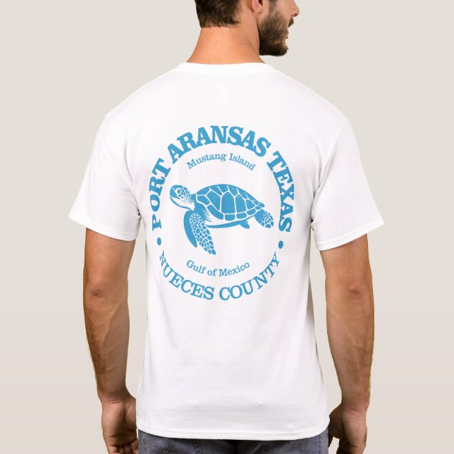 Camiseta Port ArKansas (tartaruga marinha) (Verso)