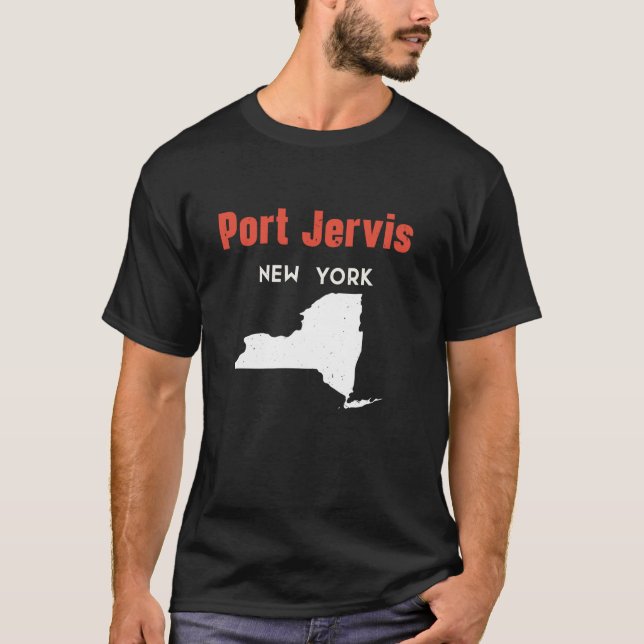 Camiseta Port Jervis New York State America Viagem New (Frente)