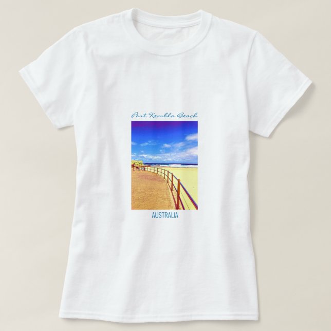 Camiseta Port Kembla Wollongong Beach NSW (Frente do Design)