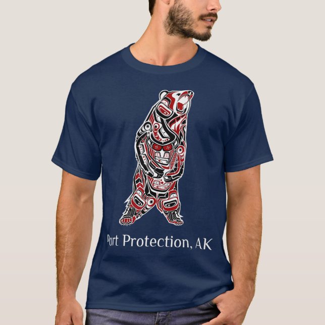 Camiseta Port Protection Alaska Native American Brown (Frente)