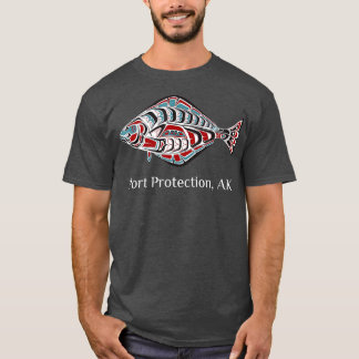 Camiseta Port Protection Alaska Native American Halibut