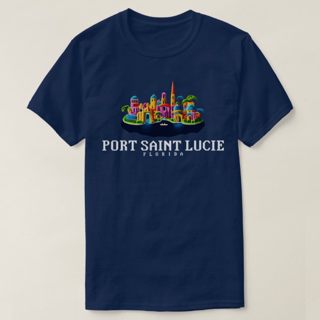 Camiseta Port Santo Lucie Florida (Frente do Design)