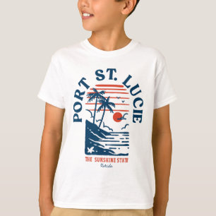 Camiseta Port St. Lucie Flórida Retro Surfista Praia Vintag