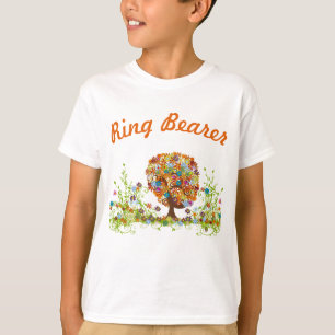 Camiseta Porta-anel de Galho Lateral da Floresta Encantada