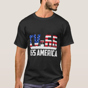 Camiseta Porta-aviões veterano patriótico USS America CV-66
