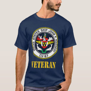 Camiseta Porta-aviões Veterano USS John F Kennedy CV67 P